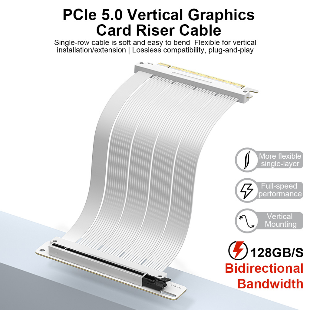 Kabel przedłużający PCI‑E 5.0  – Pcie 5.0 Gpu Riser Cable recenzja i cena